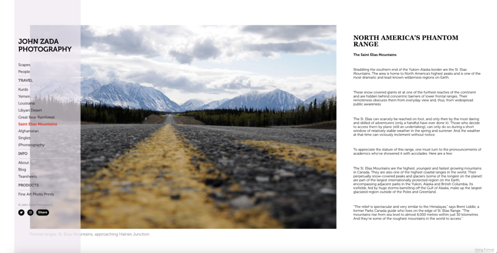 John Zada travel photography online portfolio