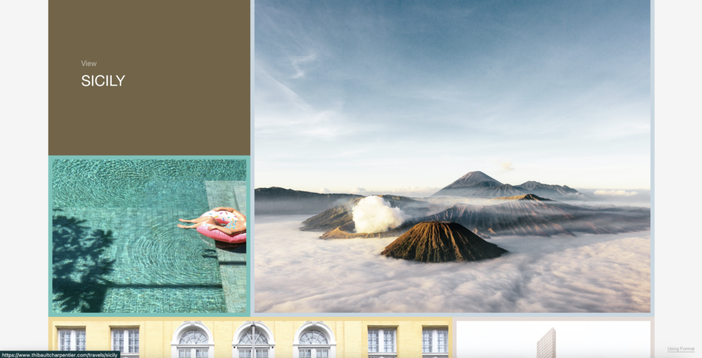 Thibault travel photography online portfolio