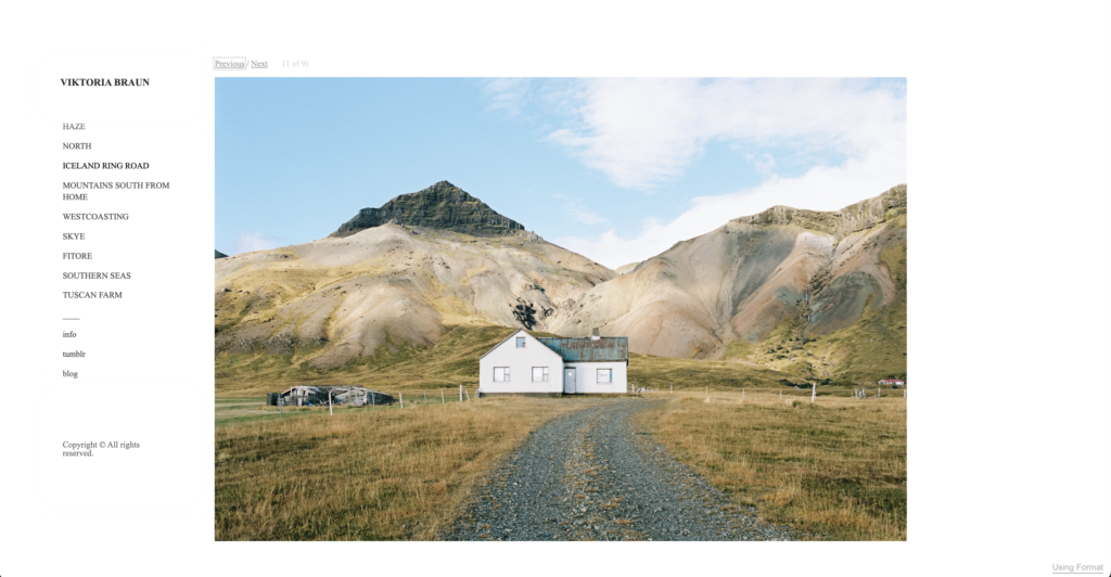 Viktoria Braun travel photography online portfolio
